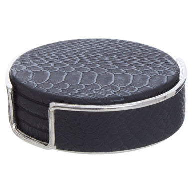 Mixology Set Of Four Black Coasters