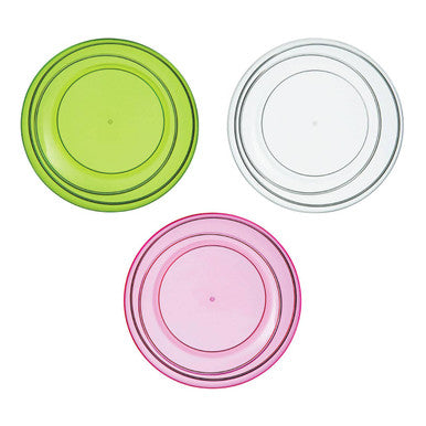 Clear Plastic Small Summer Plate