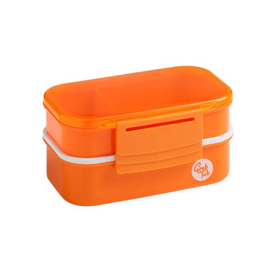 Grub Tub Orange 2 Tier Lunch Box