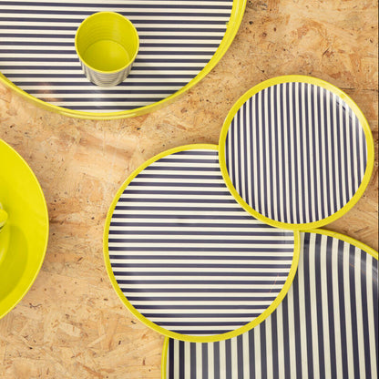 Mimo Stripe Tray With Handles