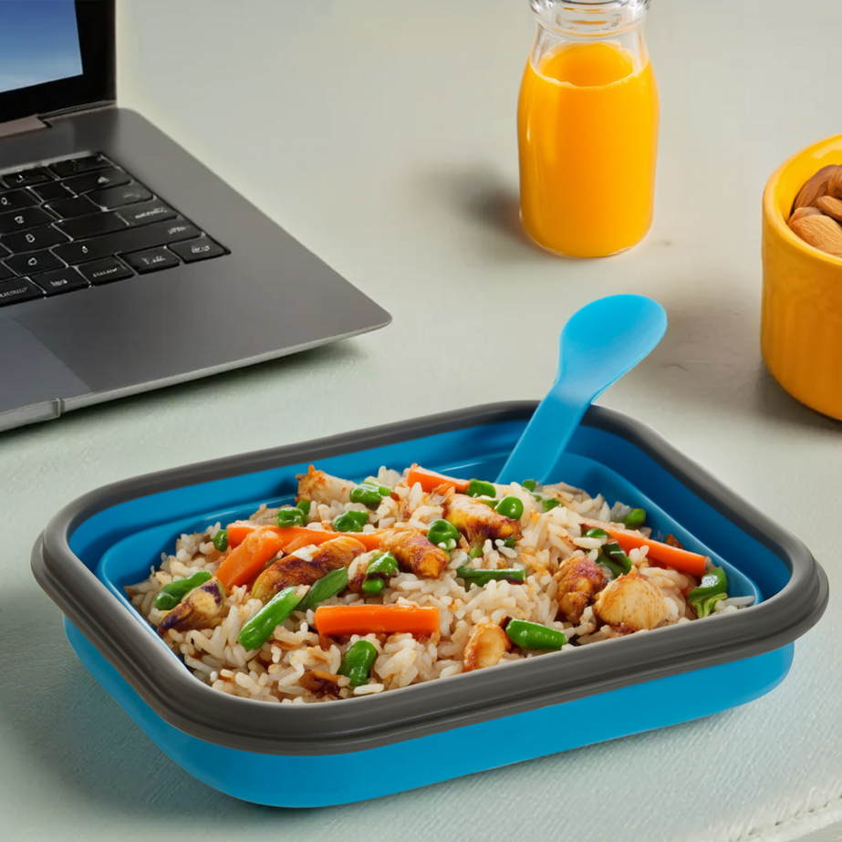 Blue Collapsible Lunch Box | Grub Tub