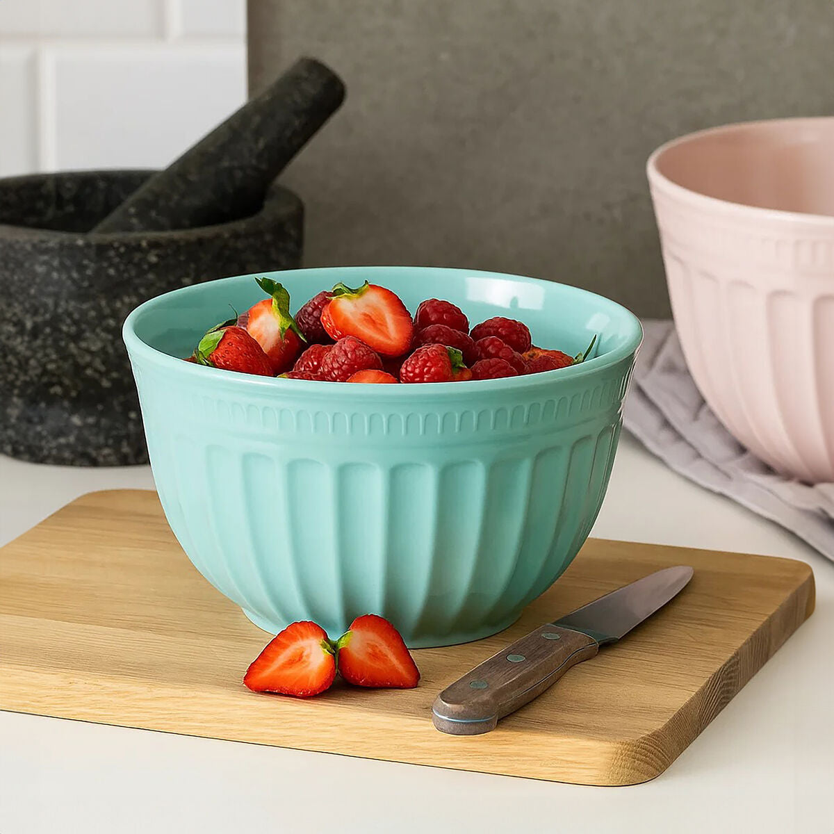 Alden Melamine Large Green Mixing Bowl