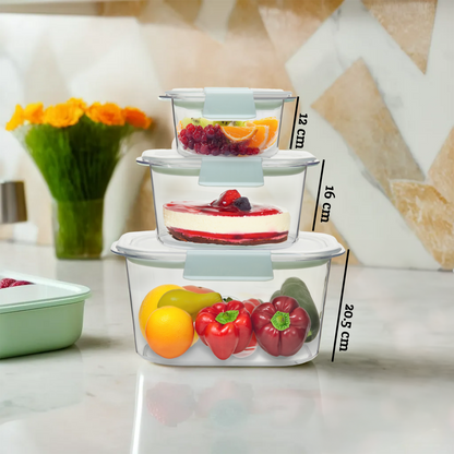Grub Tub  Set Of 3 Food Storage Containers