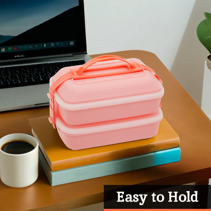 Pink Lunch Box with Cutlery | Grub Tub