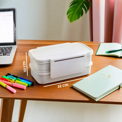 Grub Tub Grey Lunch Box With Cutlery
