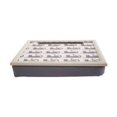 Portada Black Cat Lap Tray With Ipad Holder