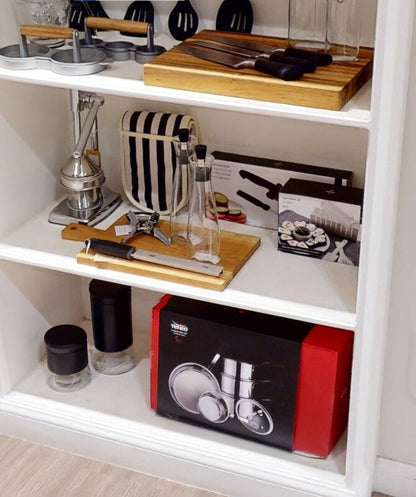 Luca Black Steel and Glass Storage Jar - 800ml