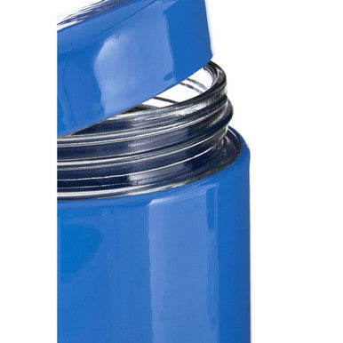 Luca Blue Stainless Steel and Glass Storage Jar - 1500ml