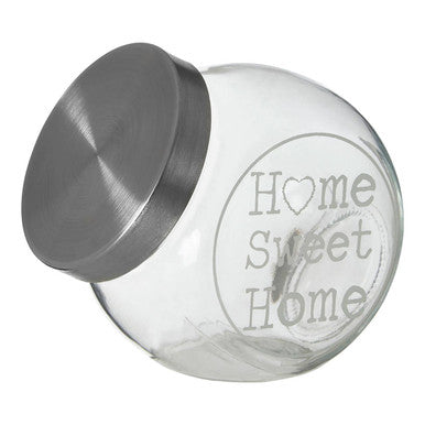 Olivia 700Ml Glass Storage Jar With Metal Lid