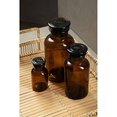 Apothecary Extra Small Amber Glass Bottle