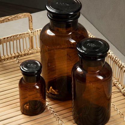 Apothecary Medium Amber Glass Bottle