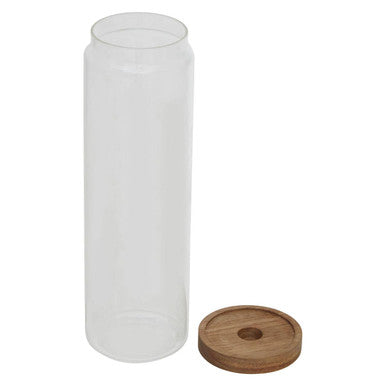 Freska Glass Jar with Acacia Wood Lid 1600ml