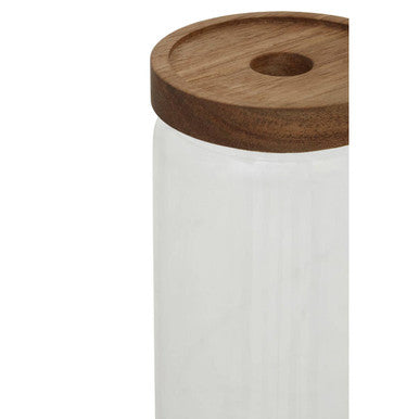 Freska Glass Jar with Acacia Wood Lid 1600ml