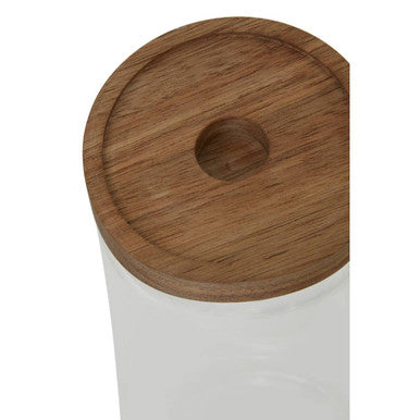 Freska Glass Jar with Acacia Wood Lid 1600ml