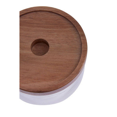 Glass Storage Jar with Acacia Lid 1260 Ml | Tromso