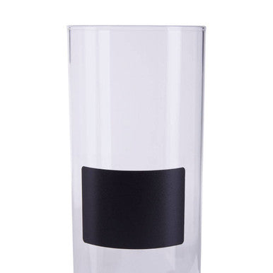 Tromso Glass Storage Jar with Acacia Lid and Chalkboard 1800 ml