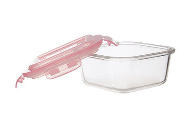 Freska 520Ml Square Glass Container