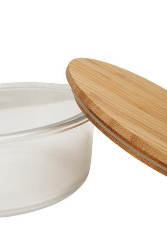 Freska 950Ml Glass Container With Bamboo Lid