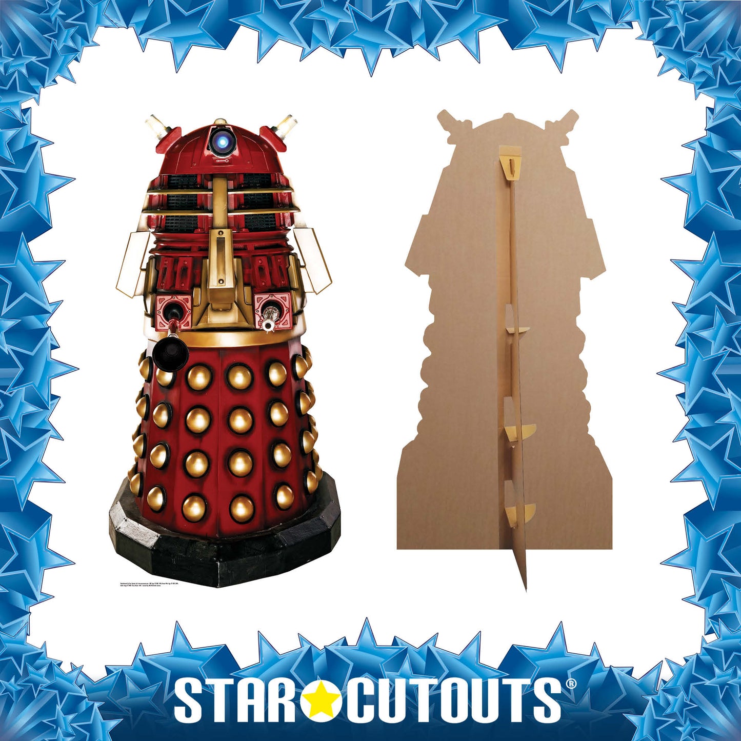 SC126 Supreme Dalek Red Dalek Cardboard Cut Out Height 174cm