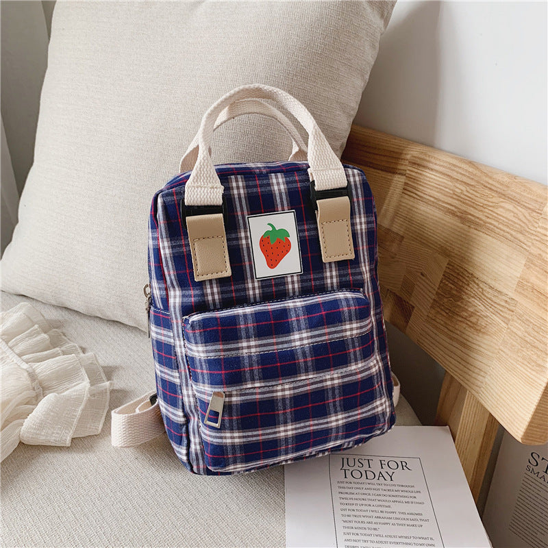 Fashion Mini cartoon checked children's backpack