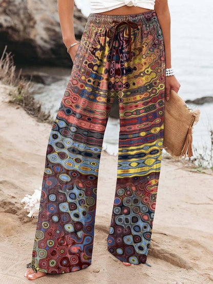 Versatile Ethnic Botanical Women's Pants