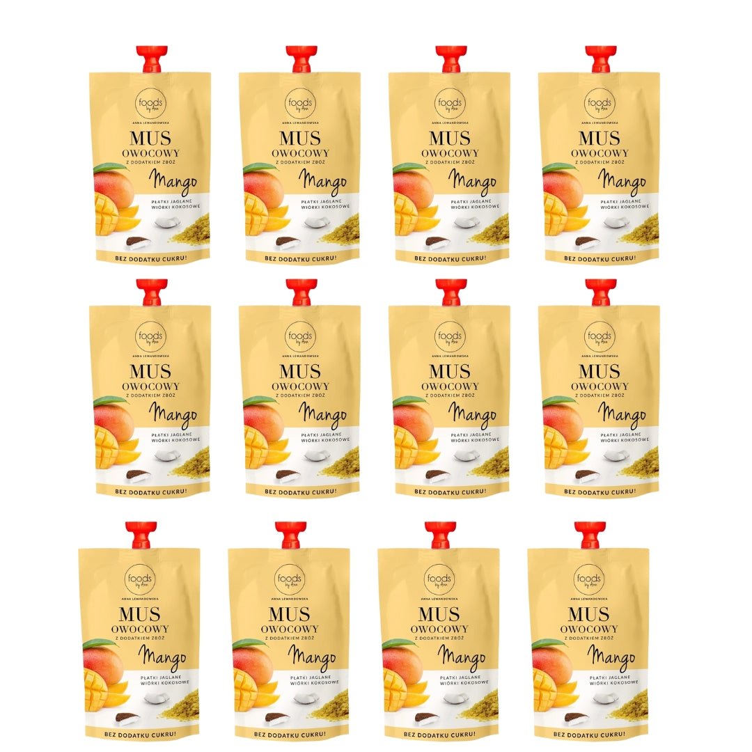 Fruit puree with cereals Mango & Millet flakes & Coconut flakes 100g