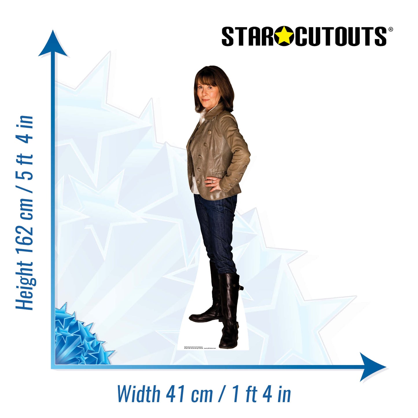 SC130 Sarah Jane Smith Cardboard Cut Out Height 162cm