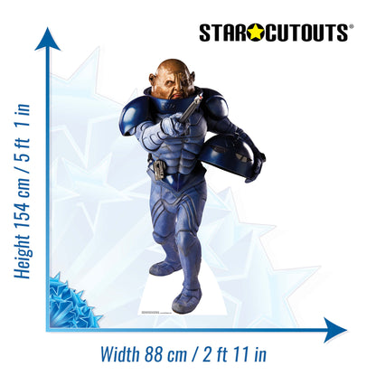 SC131 General Staal Sontaran Cardboard Cut Out Height 154cm