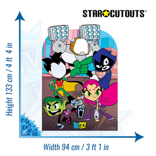 SC1338 Teen Titans Go Stand-In Cardboard Cut Out Height 133cm