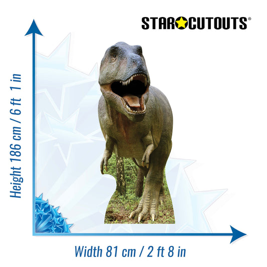 SC137 Tyrannosaurus Rex  Cardboard Cut Out Height 186cm