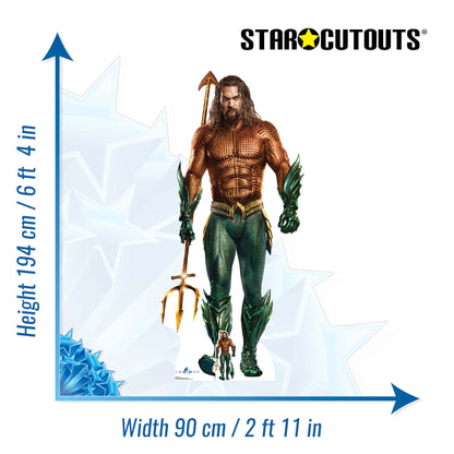 SC1397 Aquaman Cardboard Cut Out Height 194cm