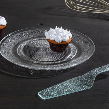 Molly Clear Glass Cake Plate And Slice