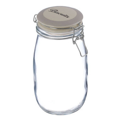 Diego Biscuit Glass Storage Jar 1500ml