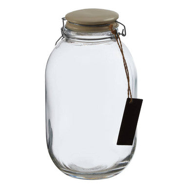 Grocer Large Glass Storage Jar 4200ml