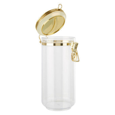 Gozo Jar With Gold Lid 1100 Ml