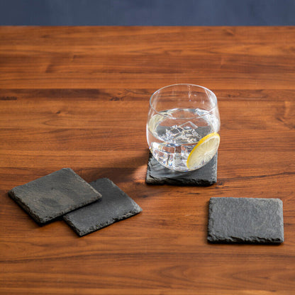 Set Of Four Slate Square Coasters