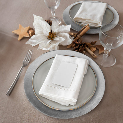 Dia Silver Finish Charger Plate