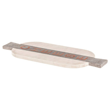 Monzaro White and Grey Marble Cheeseboard