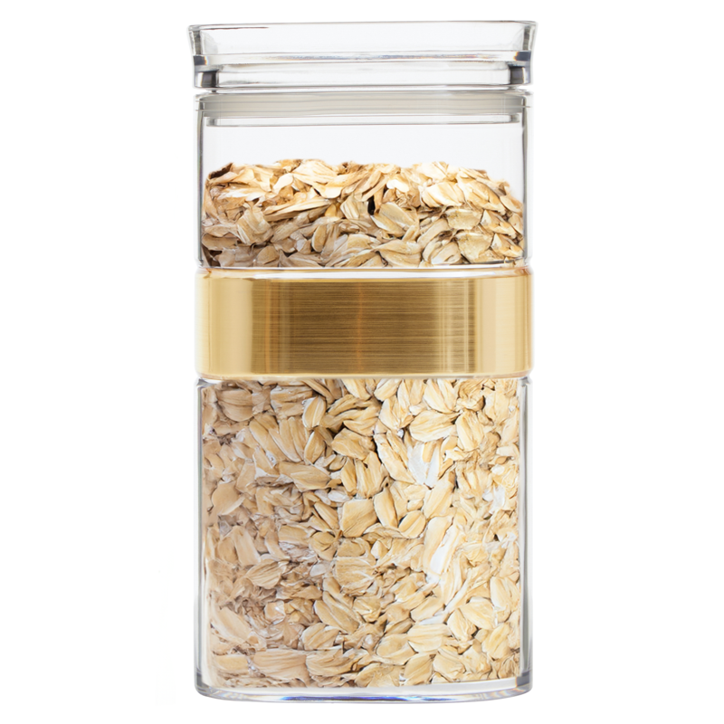 Gozo Square Storage Jar 1200Ml