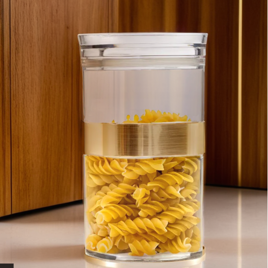 Gozo Square Storage Jar 1200Ml
