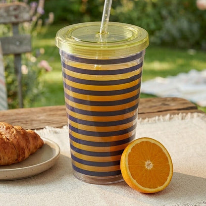 Stripe 450Ml Drinks Cup | Mimo