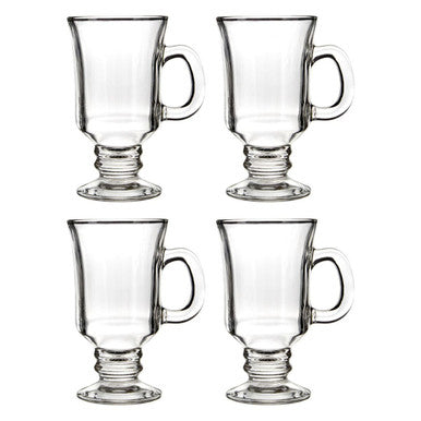 Euri Set of Four Irish Coffee Glasses 240ml