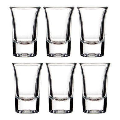 Euri Set Of 6 Clear Shot Glasses 35Ml