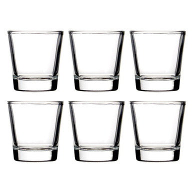 Euri Clear Shot Set Of 6 Glasses 50Ml