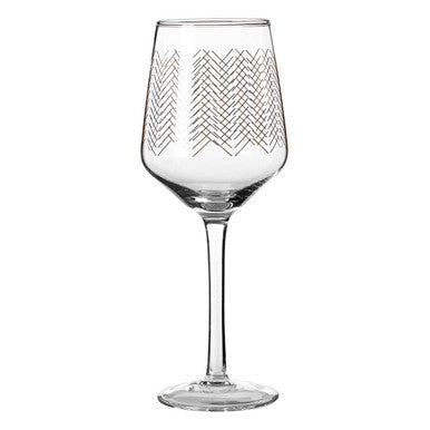 Set Of Four Jazz Wine Glasses