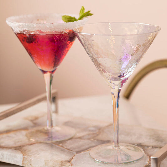 Aurora Set Of 2 Lustre Cocktail Glasses