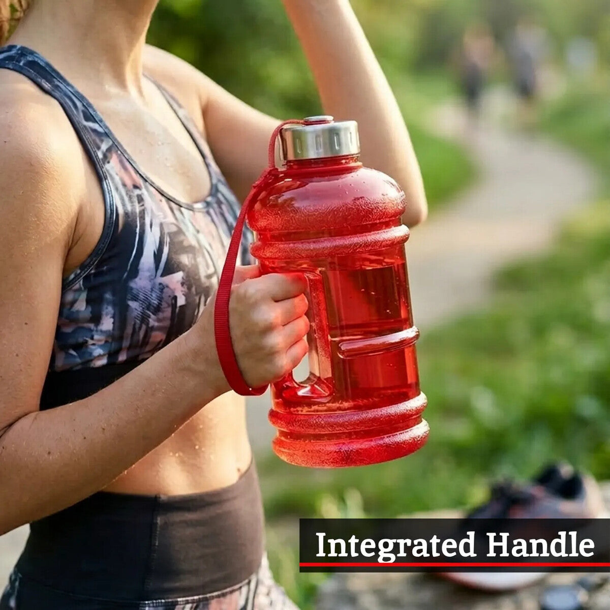 Olly Red 1000Ml Sports Drinking Bottle