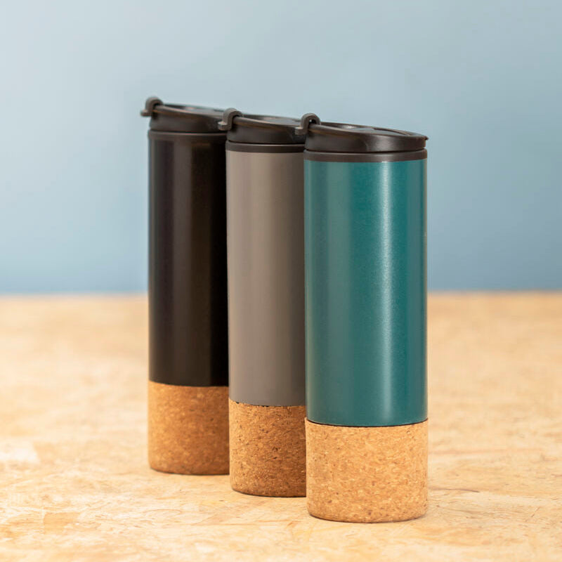 Mimo Dark Green Double Wall Travel Mug