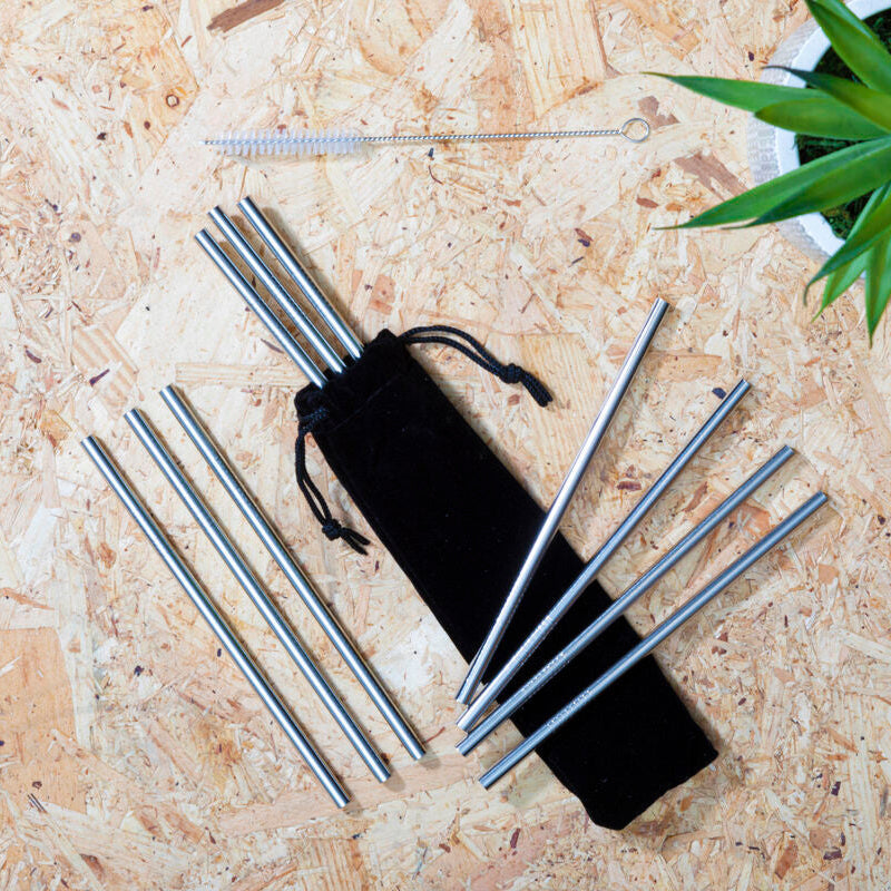 Mimo Set Of 10 Short Cocktail Straws