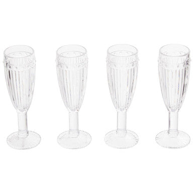 Auclair Set Of Four Champagne Glasses